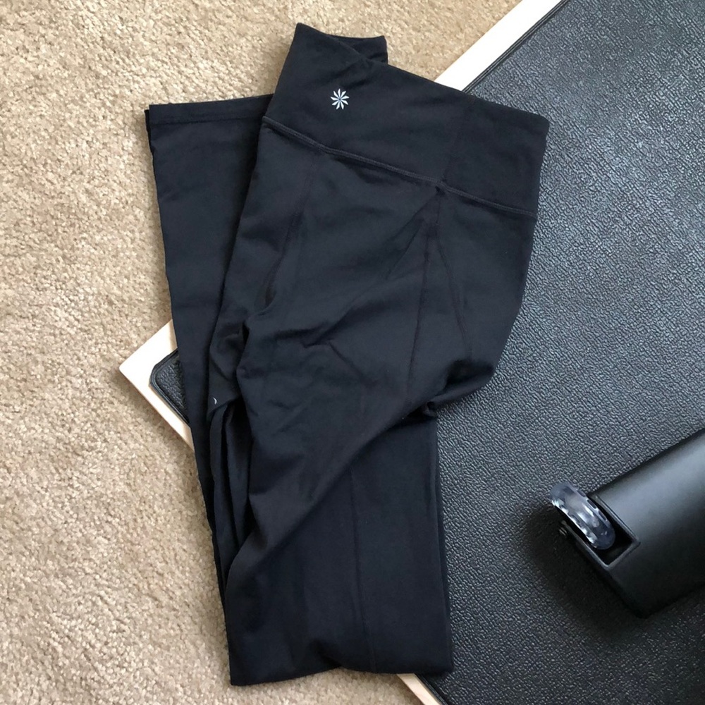Athleta Studio Flare Black Yoga Pants
